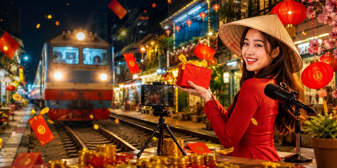 Phong bì đỏ may mắn và nón lá Việt Nam – biểu tượng ưu đãi tân thủ xsmtb